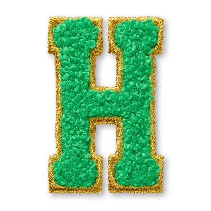 AG™ Letter H Stick-On Patch