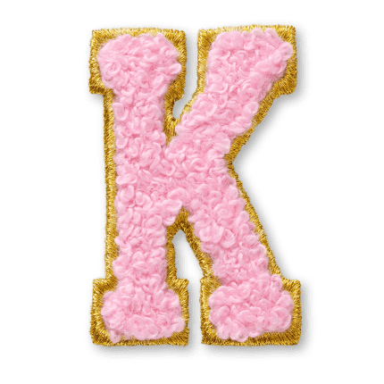 AG™ Letter K Stick-On Patch