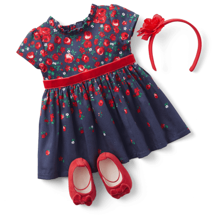 American Girl® x Janie and Jack Wrapped in Roses Party Dress for Bitty Baby® Dolls