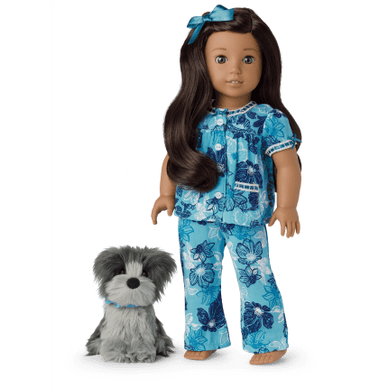 Nanea’s™ Floral Pajamas & Dog (Historical Characters)