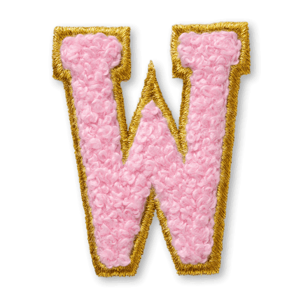 AG™ Letter W Stick-On Patch