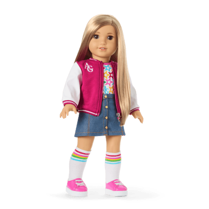 Truly Me™ 18-inch Doll #131 with straight blonde hair