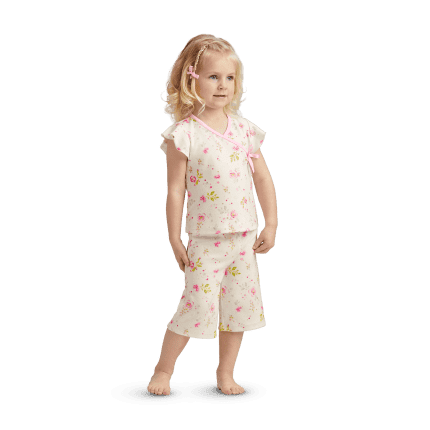 Beautiful Blooms Pajamas for Little Girls