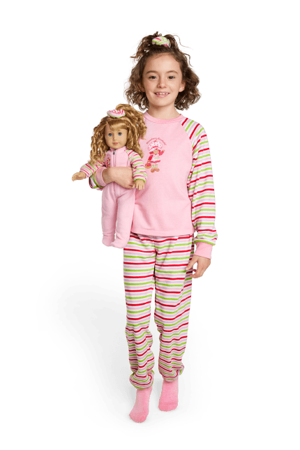 Courtney’s™ Strawberry Shortcake™ PJs for Girls & 18-inch Dolls (Historical Characters)