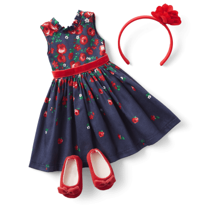 American Girl® x Janie and Jack Wrapped in Roses Party Dress for WellieWishers™ Dolls