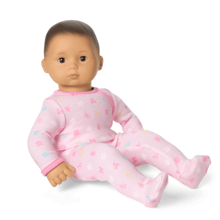 Bitty Baby® Doll #4 with black hair in Pastel Pink