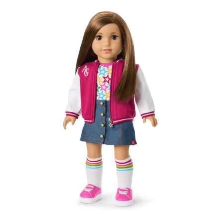 Truly Me™ 18-inch Doll #107 with straight brown hair