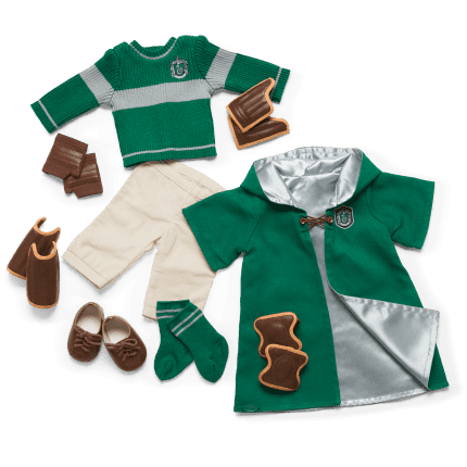 American Girl Slytherin Quidditch Uniform for 18 inch Dolls