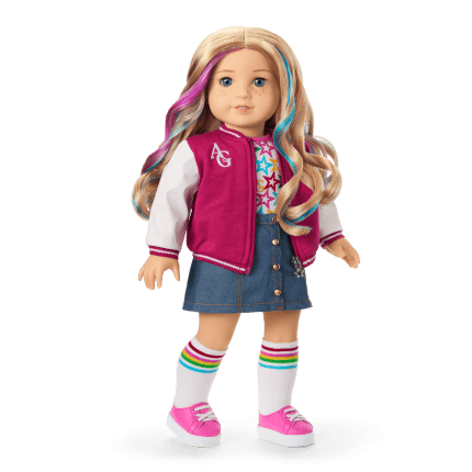 Truly Me™ 18-inch Doll #110 with wavy blonde hair