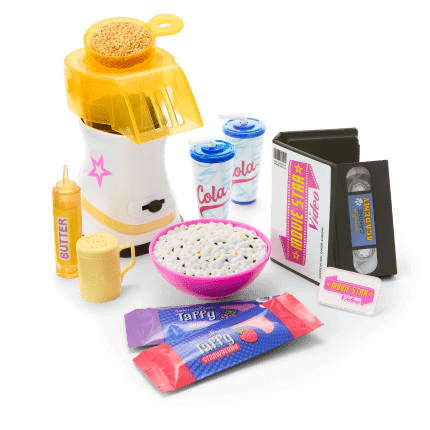 Isabel™ & Nicki's™ Movie Night Set for 18-inch Dolls (Historical Characters)