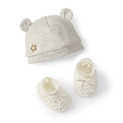 Baby Bear Hat Booties for Bitty Baby Dolls American Girl