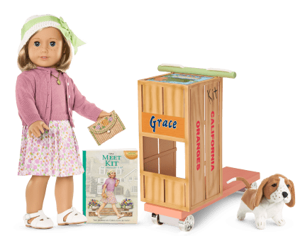 American girl kit's dog grace clearance