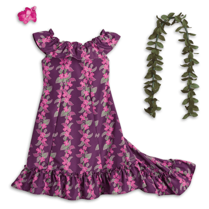 Nanea's Holoku Dress for 18-inch Dolls (Historical Characters)