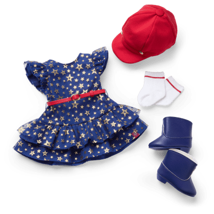 Team AG™ Navy Dress Set for 18-inch Dolls