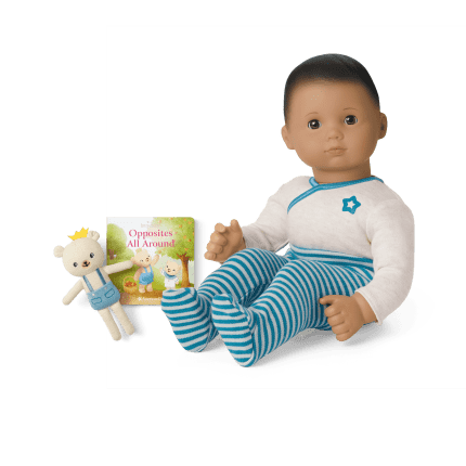 Bitty Baby Doll 5 in Soft Blue Bear Friend Board Book American Girl
