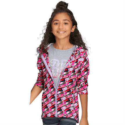 Feeling Fierce Print Jacket for Girls