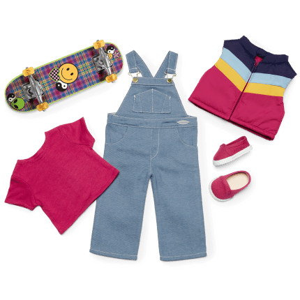 Nicki’s™ Skateboarding Outfit for 18-inch Dolls (Historical Characters)