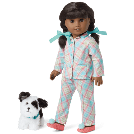 Melody’s™ Plaid Pajamas & Dog (Historical Characters)
