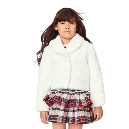 American Girl x Janie and Jack Winter White Jacket for Girls