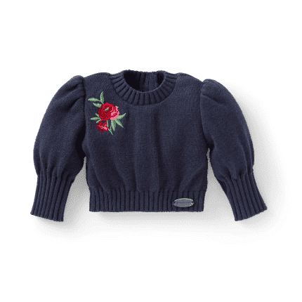 American Girl® x Janie and Jack Midnight Rose Puff-Sleeve Top for 18-inch Dolls