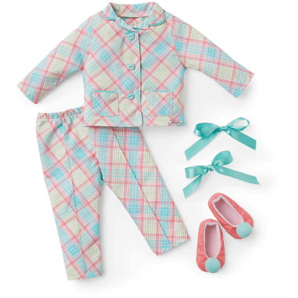 Melody’s™ Plaid Pajamas for 18-inch Dolls (Historical Characters)
