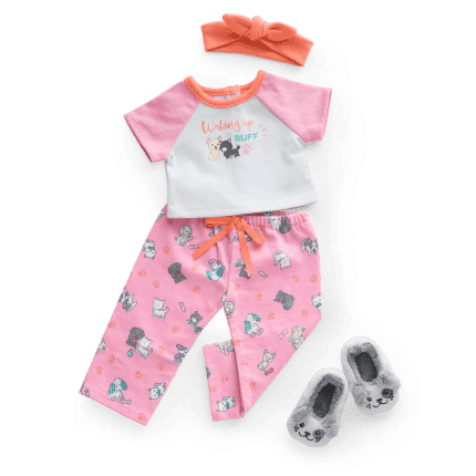 Waking Up Is Ruff PJs for 18-inch Dolls