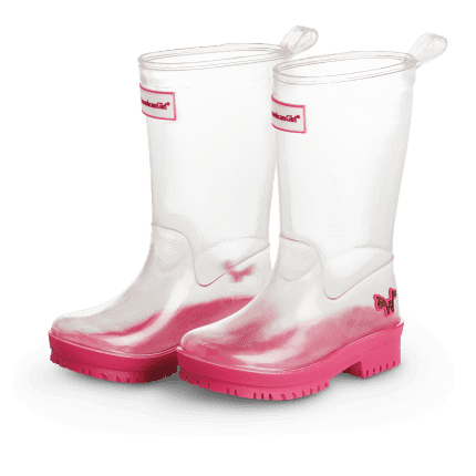 Boots Kids Clear Wellies With Socks Peek-a-Boo Wellie Rain Boots