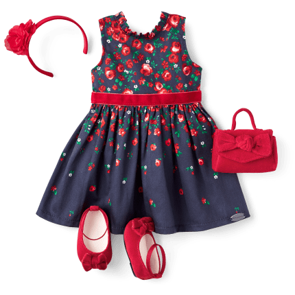 American Girl® x Janie and Jack Wrapped in Roses Party Dress for 18-inch Dolls