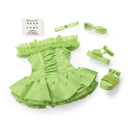 August Phenomenal Peridot Outfit for 18-inch Dolls