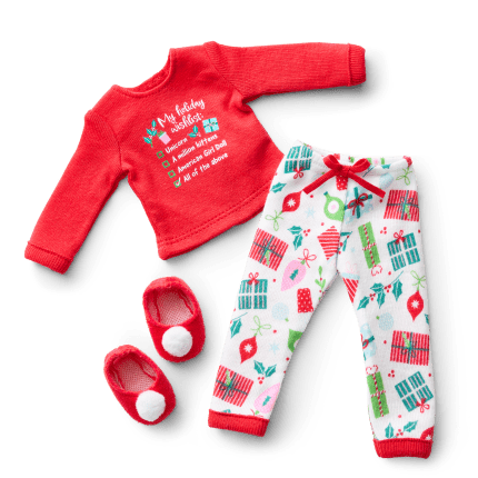 Holiday Wish List PJs for WellieWishers™ Dolls