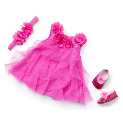 Party-Pink Birthday Outfit for Bitty Baby® Dolls