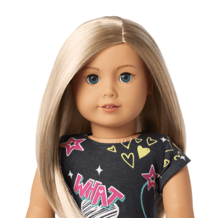 Truly Me 18 inch Doll 100 with layered straight blonde hair