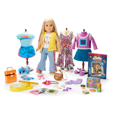 レトロ American doll Julie's™ Sunny '70s Gift Set | American Girl®