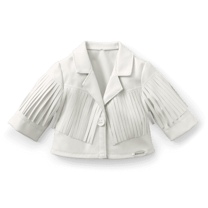 Courtney’s™ White Fringe Jacket for 18-inch Dolls