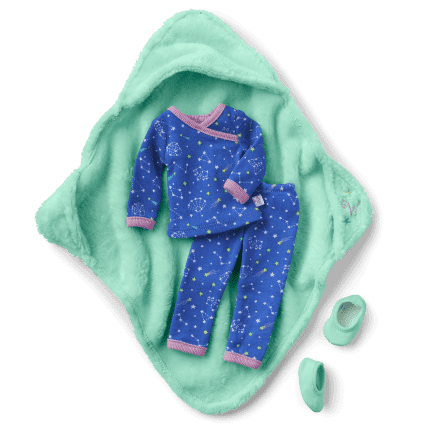 Starry Sky Pajamas for WellieWishers™ Dolls
