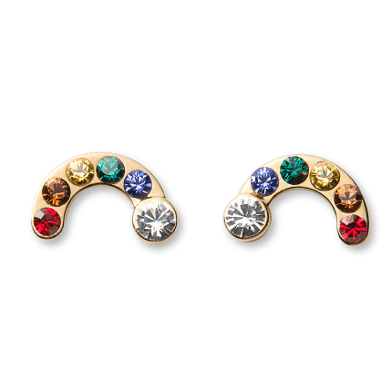 American Girl® x Stephanie Gottlieb Radiant Rainbow Stud Earrings for Girls
