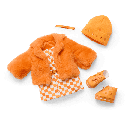 November Shimmering Citrine Outfit for 18-inch Dolls