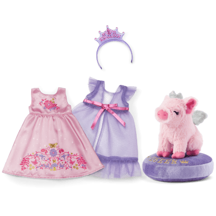 Royal Ruffles Nightie & Pegeen™ Bundle (WellieWishers™)