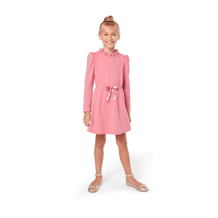 American Girl® x Something Navy Rosy Radiance Puff-Sleeve Dress for Girls
