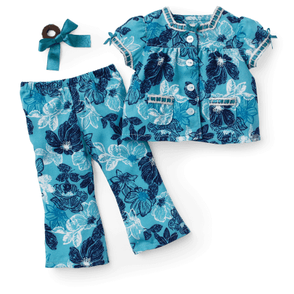 Nanea’s™ Floral Pajamas for 18-inch Dolls (Historical Characters)