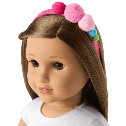 Plenty of Poms Headband for 18 inch Dolls American Girl