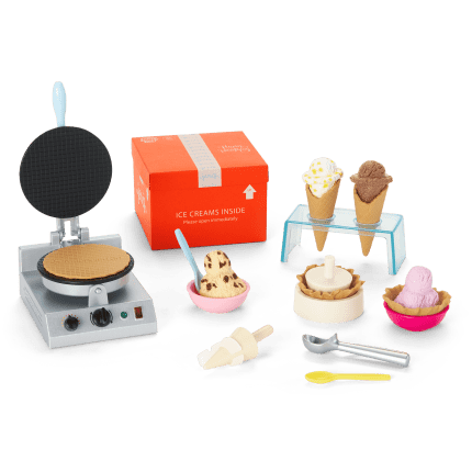 American Girl x Jeni s Splendid Waffle Cone Set for 18 inch Dolls