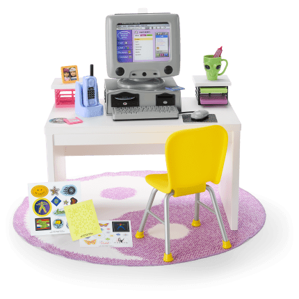 Isabel™ & Nicki’s™ Computer & Desk Set for 18-inch Dolls (Historical Characters)