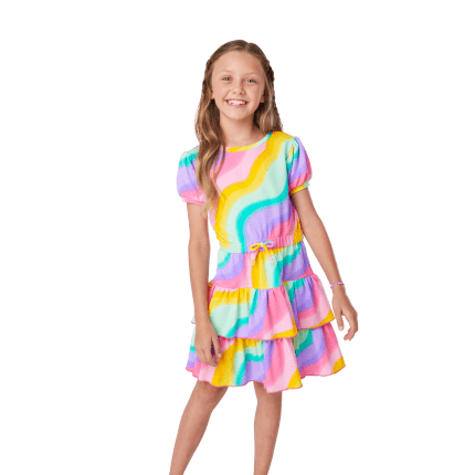 Rainbow accordion dress 2025