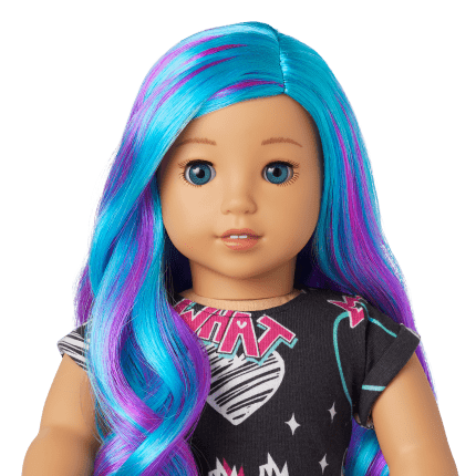American girl blue top