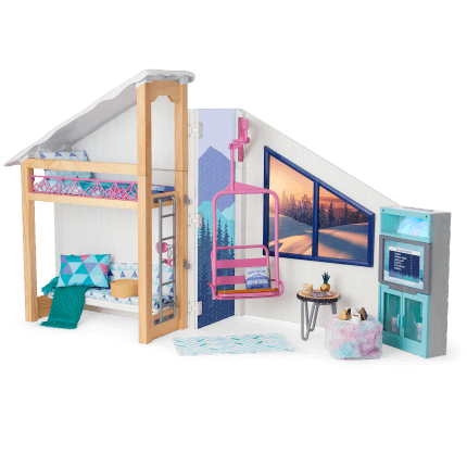 Ski Chalet Bedroom Set for dolls