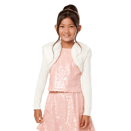 American Girl® x Something Navy Frosty Faux-Fur Shrug for Girls