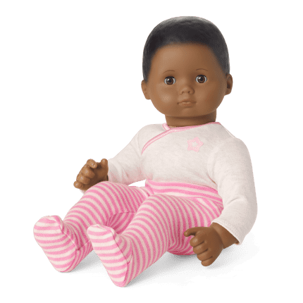 Bitty Baby Doll 1 with black hair in Pretty Pink