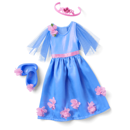 Fairy Tale Florals Outfit for WellieWishers Dolls American Girl