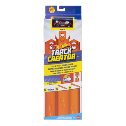 Pack De Iniciación Con Coche Y Pista De Track Creator De Hot Wheels Con Un Vehículo De Juguete A Escala 1:64 Y 3M De Pista Speed Snap - Image 1 of 6